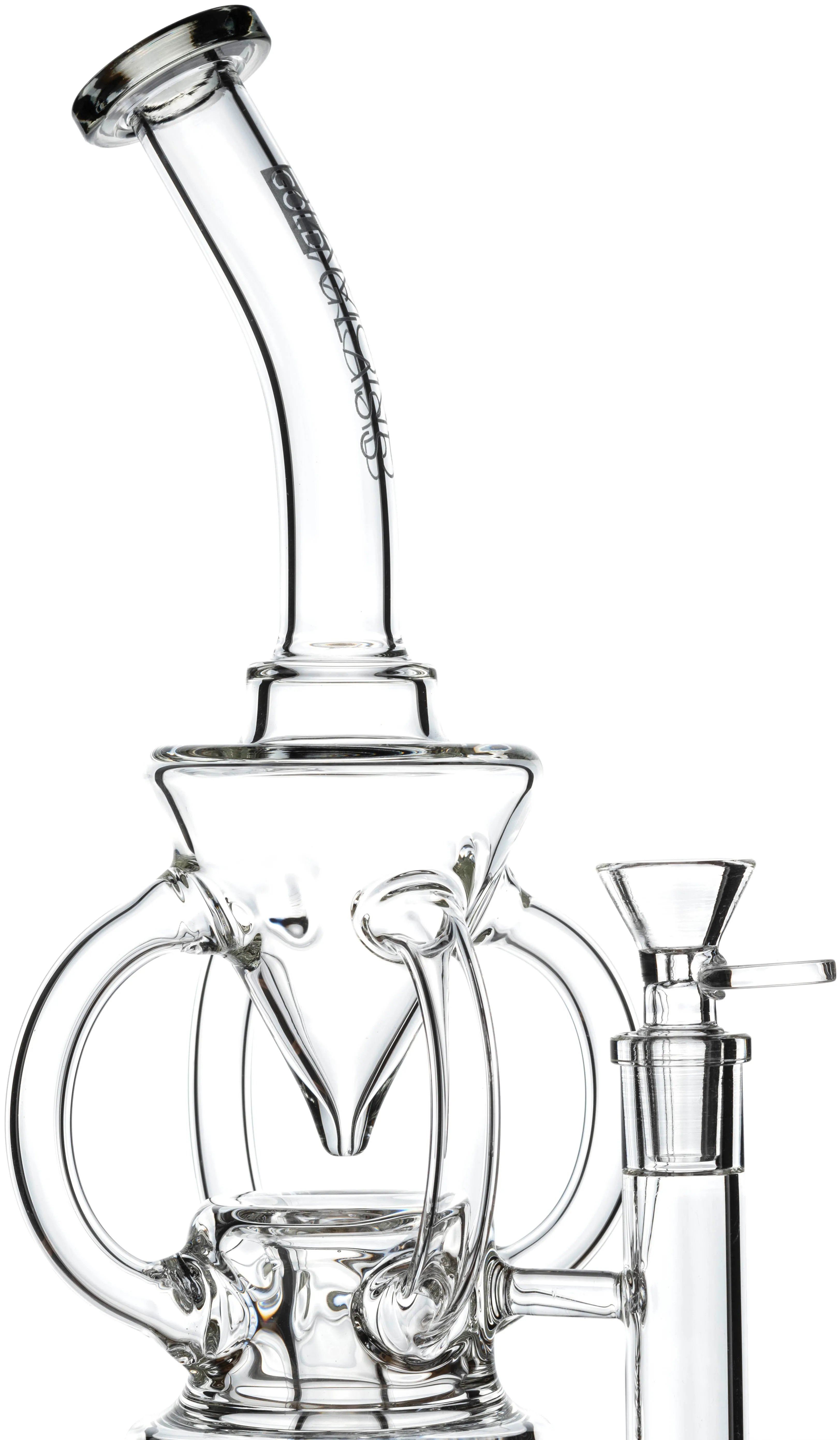 13” Waterfall Recycler Rig, by Diamond Glass (free banger included)