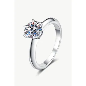 1.5 Carat Moissanite Adjustable Ring