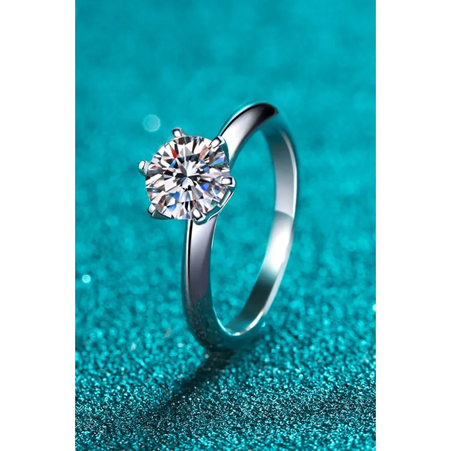 1.5 Carat Moissanite Adjustable Ring