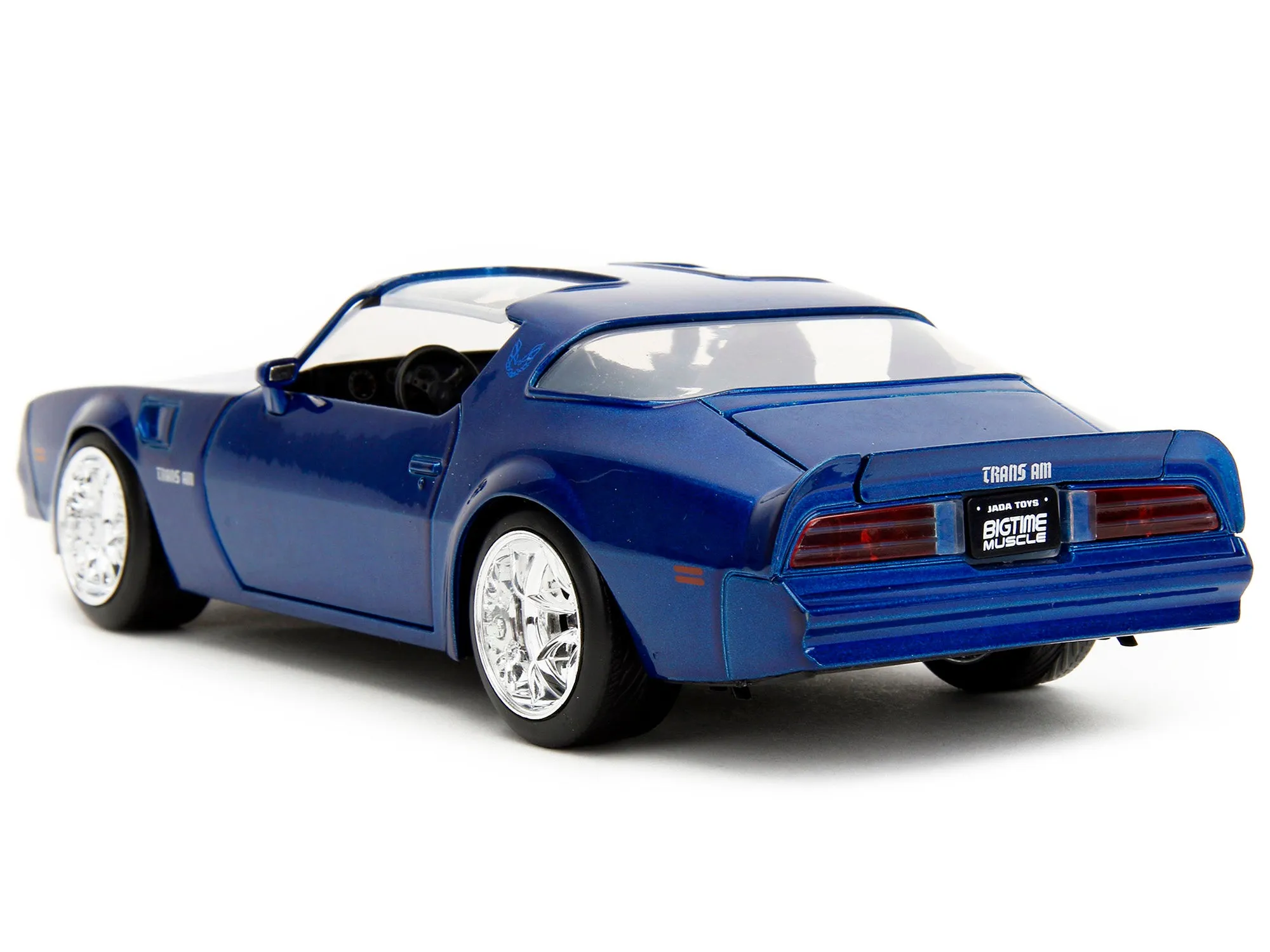 1977 Pontiac Firebird Trans Am Blue Metallic Bigtime Muscle Series 1/24 Diecast Model Car by Jada