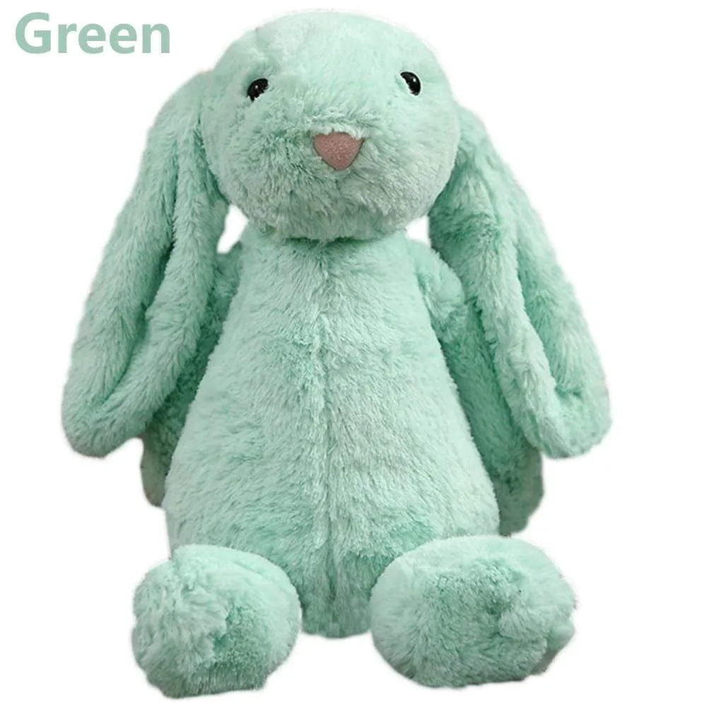 30cm Stuffed Long Ear Rabbit Soft Plush Toys Sleeping Cute Bunny Cartoon Animal Dolls Children Baby Birthday Gift