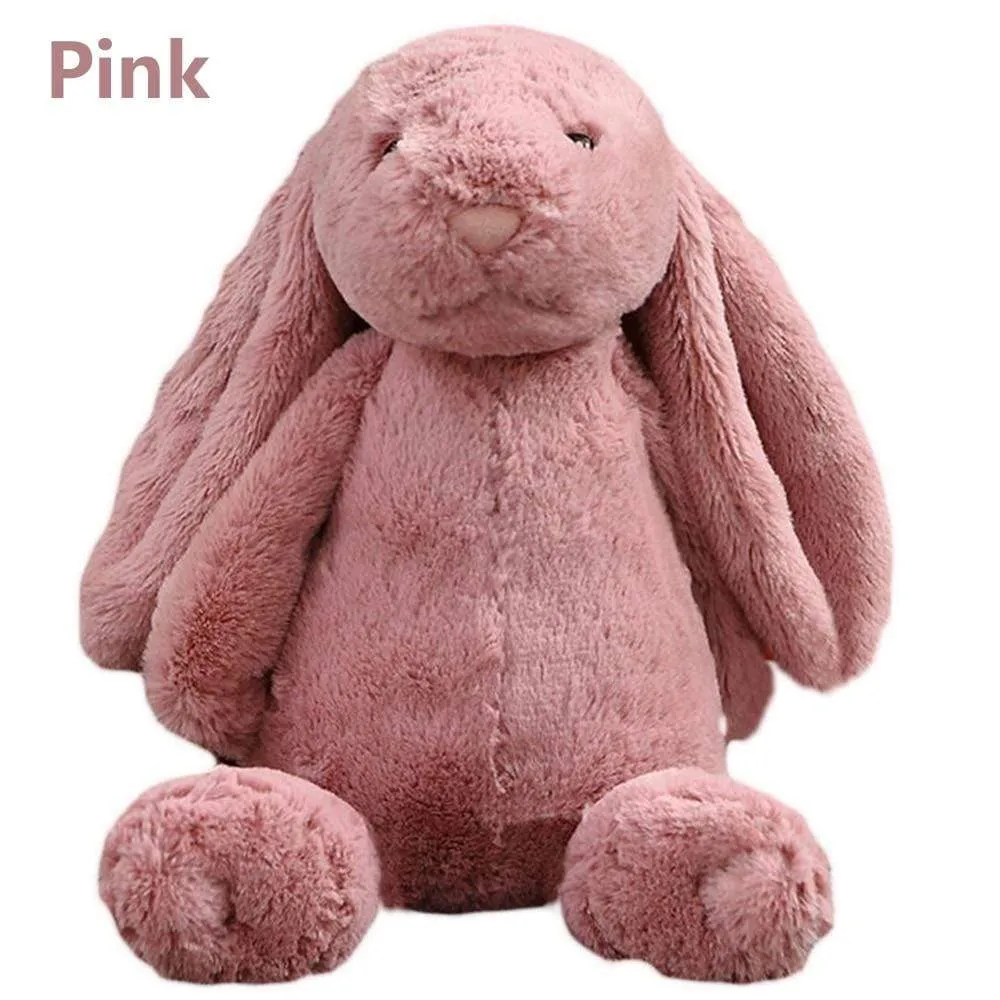 30cm Stuffed Long Ear Rabbit Soft Plush Toys Sleeping Cute Bunny Cartoon Animal Dolls Children Baby Birthday Gift