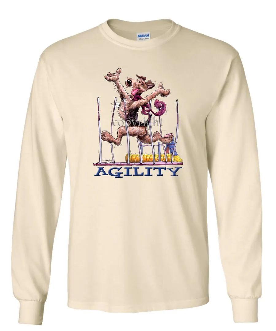 Airedale Terrier - Agility Weave II - Long Sleeve T-Shirt