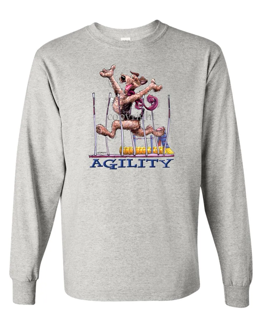 Airedale Terrier - Agility Weave II - Long Sleeve T-Shirt