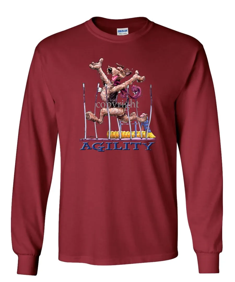 Airedale Terrier - Agility Weave II - Long Sleeve T-Shirt