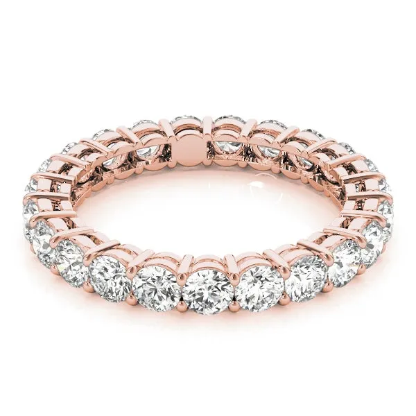 AMOUR 2 Carat Diamond Eternity Band in 14K/ 18K/ Platinum GIA Graded 10 pointer G Color SI1 Clarity By Mike Nekta SIZE 5