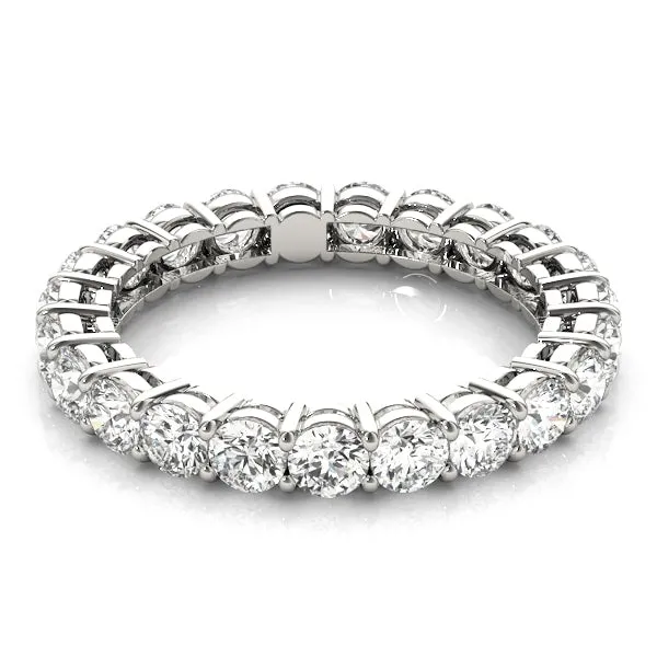 AMOUR 4.5 Carat Diamond Eternity Band in 14K/ 18K/ Platinum GIA Graded 25 pointer G Color SI1 Clarity By Mike Nekta SIZE 7