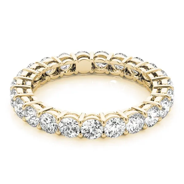 AMOUR 4.5 Carat Diamond Eternity Band in 14K/ 18K/ Platinum GIA Graded 25 pointer G Color SI1 Clarity By Mike Nekta SIZE 7