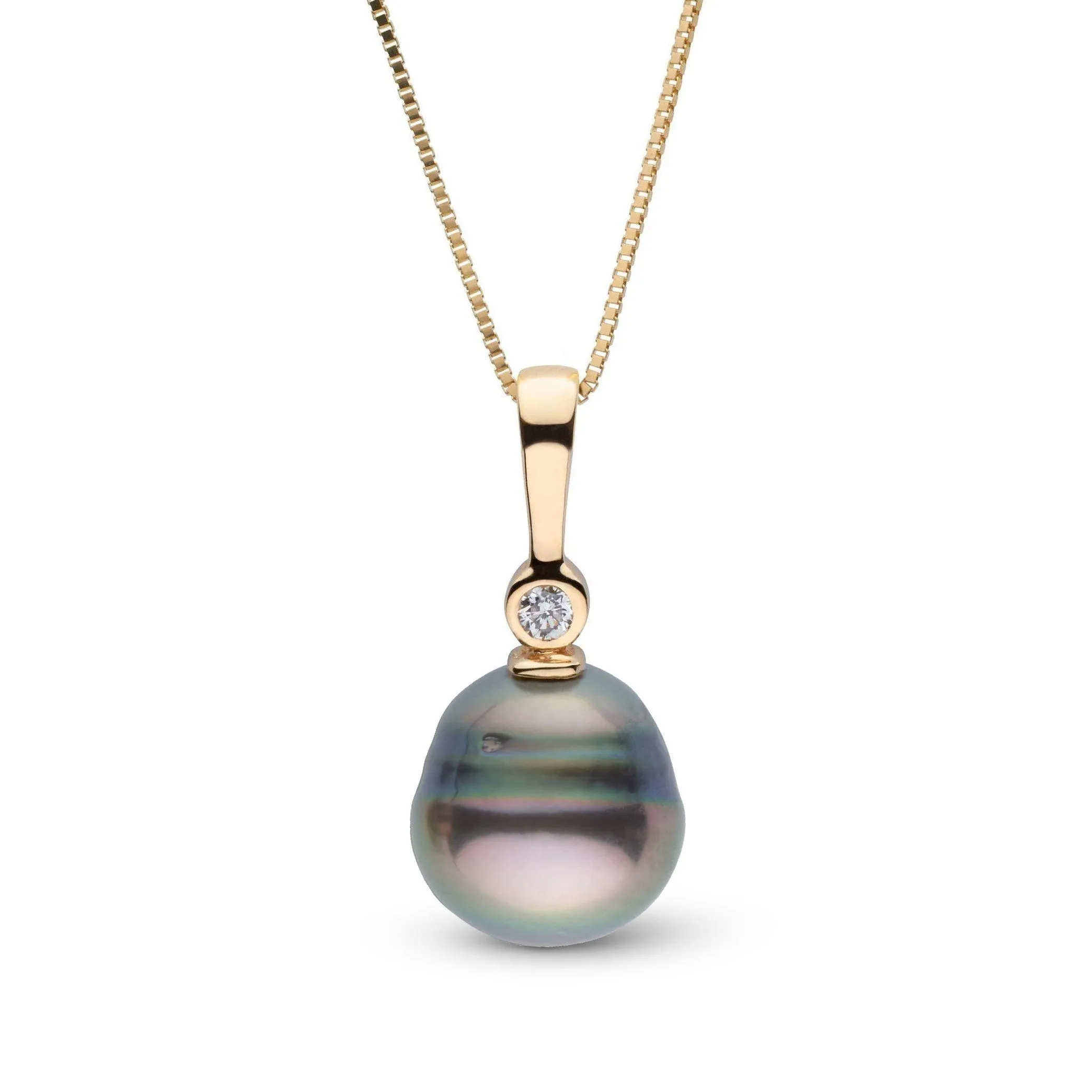 Aspire Collection 8.0-9.0 mm Baroque Tahitian Pearl & Diamond Pendant