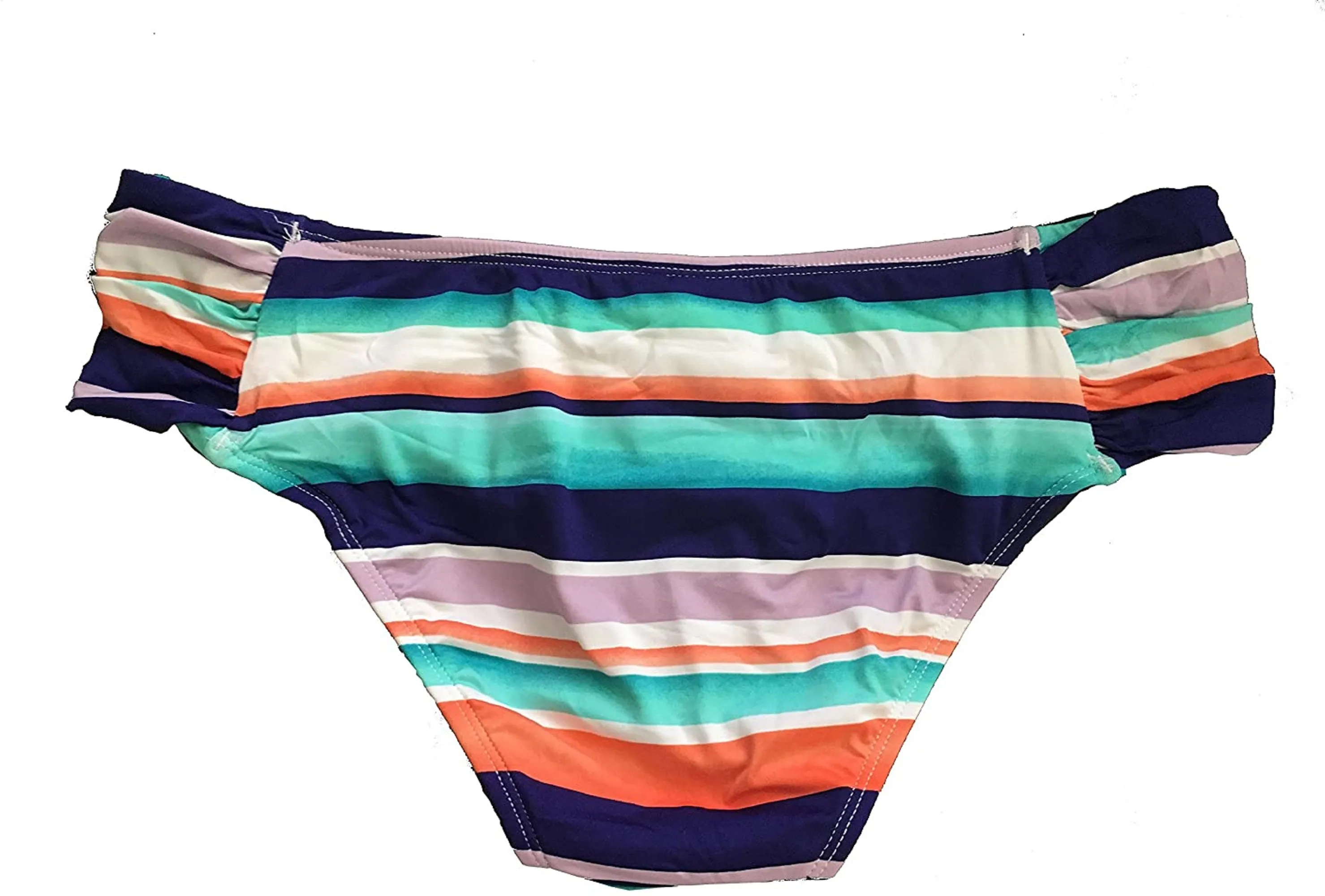 Bar III Women's Stripe Fusion Bikini Bottom, Multi, M