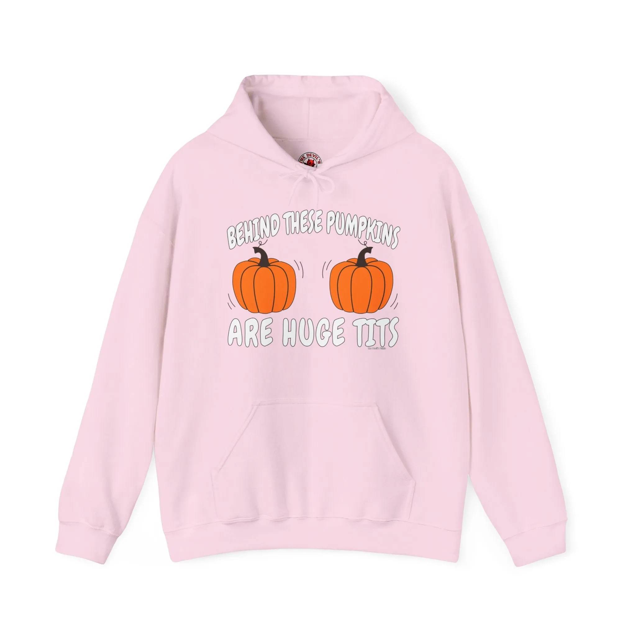 Behind These Pumpkins Are Huge Tits Hooded Sweatshirt