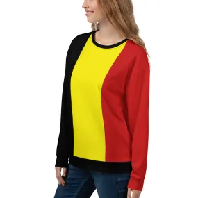 Belgium Flag Colors Sweatshirt / Belgium Clothes / Belgian Shirt