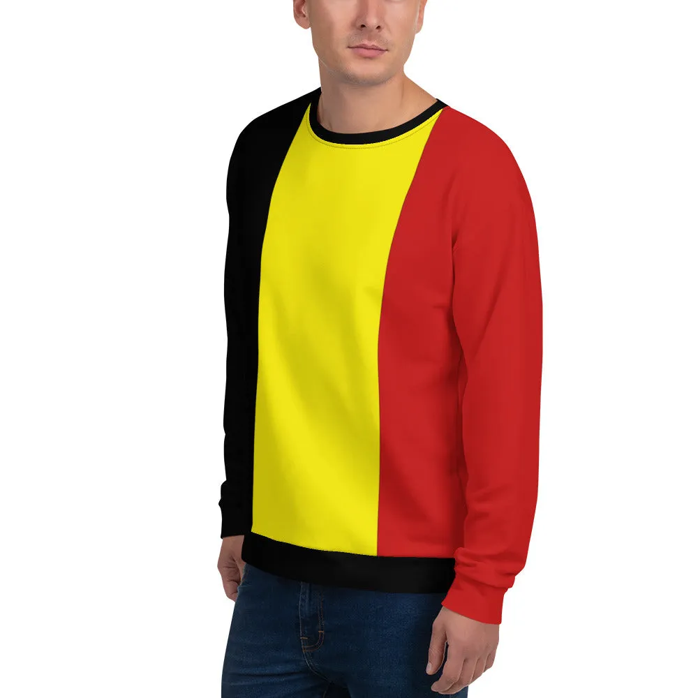 Belgium Flag Colors Sweatshirt / Belgium Clothes / Belgian Shirt