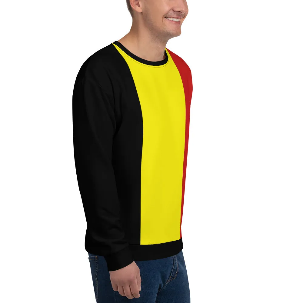 Belgium Flag Colors Sweatshirt / Belgium Clothes / Belgian Shirt