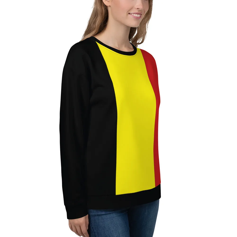 Belgium Flag Colors Sweatshirt / Belgium Clothes / Belgian Shirt