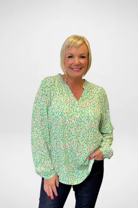 Bella Shirt | Matisse Green Multi