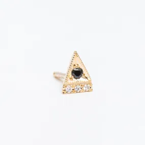 Black Diamond Deco Point Triangle Stud