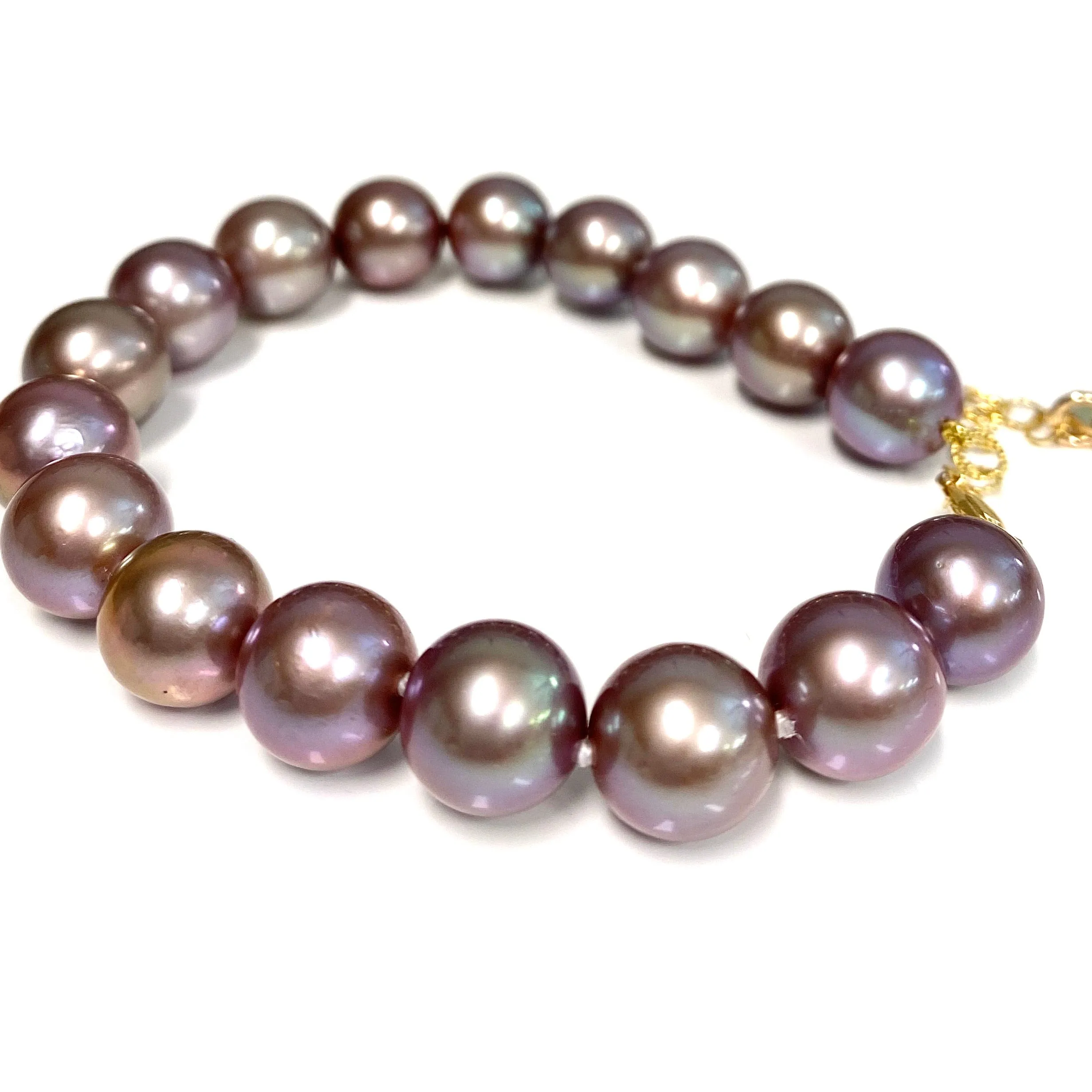 Bracelet CORA - lavender Edison pearls (B458)