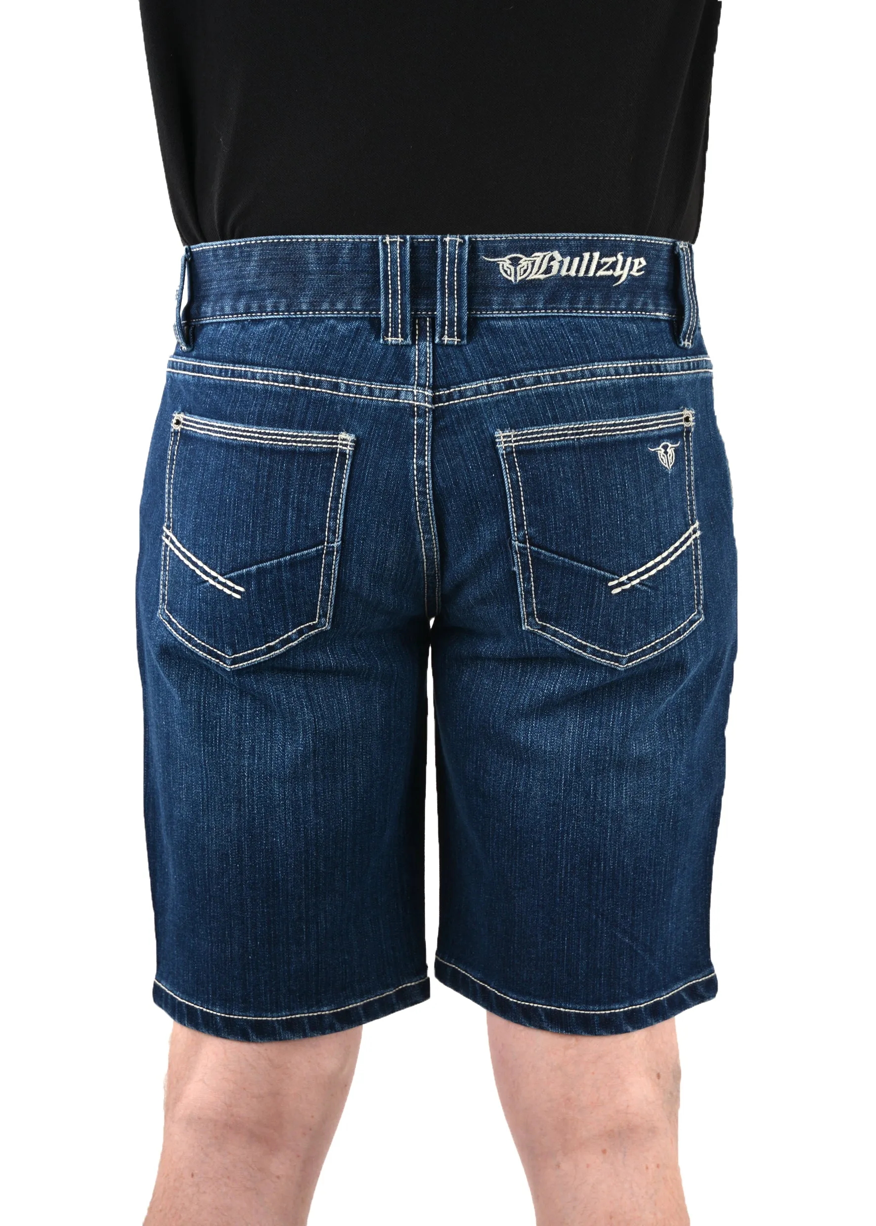 Bullzye Mens Lever Denim Short - B1S1301042