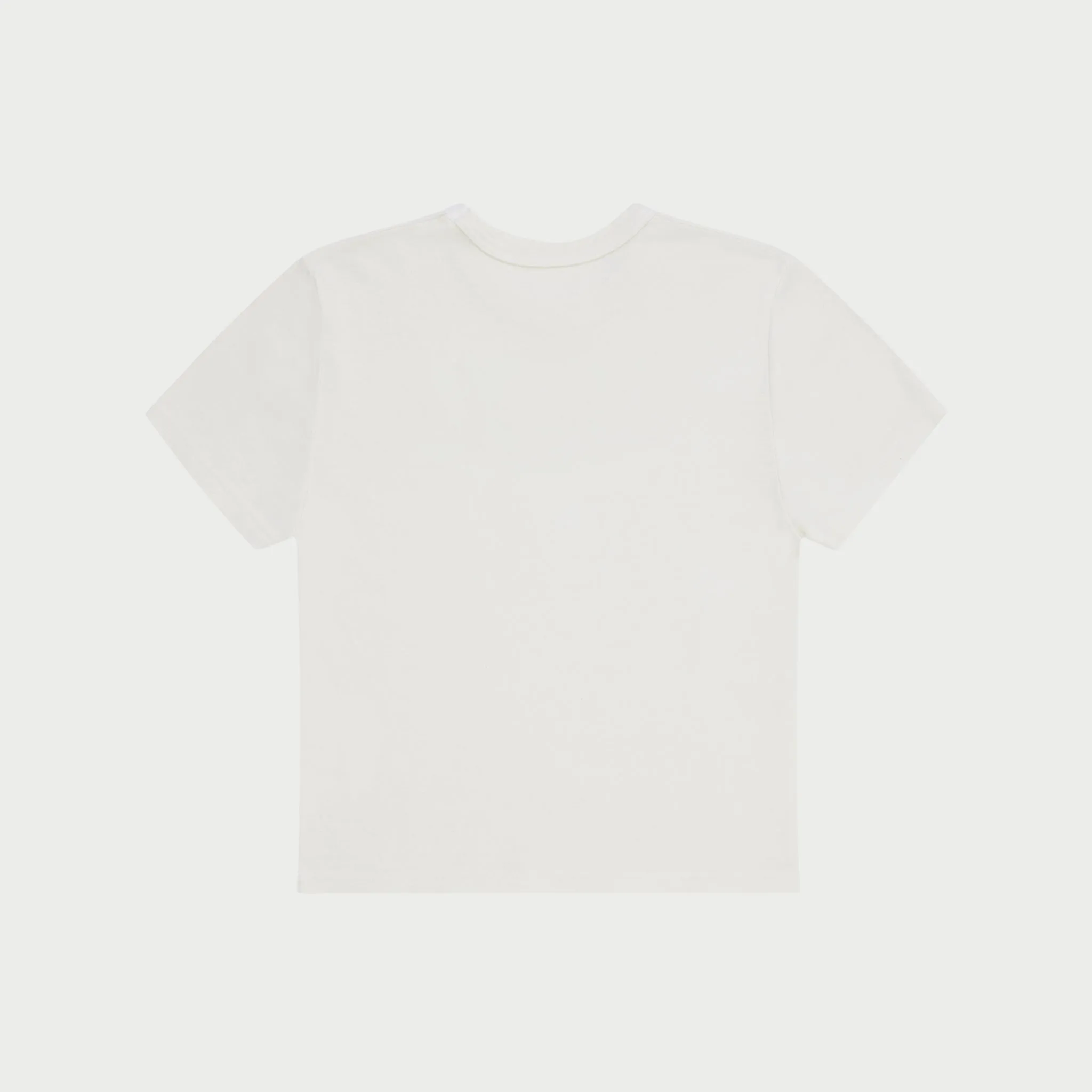 Chain Stitch Baby Tee (Vintage White)