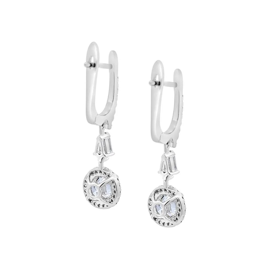 Clara by Martin Binder Diamond Halo Dangle Earrings (2.64 ct. tw.)