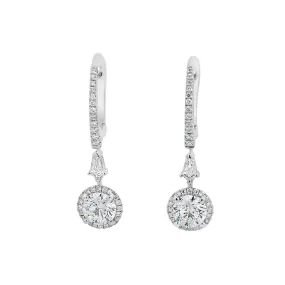 Clara by Martin Binder Diamond Halo Dangle Earrings (2.64 ct. tw.)