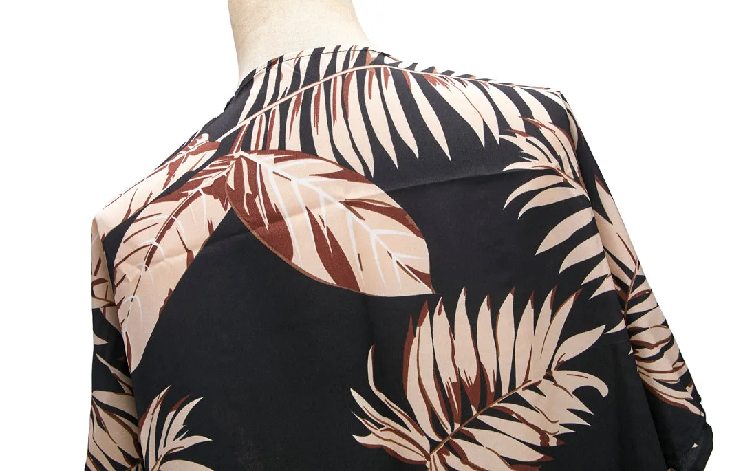 Coverup Nikki Palm Leaf Gold Black