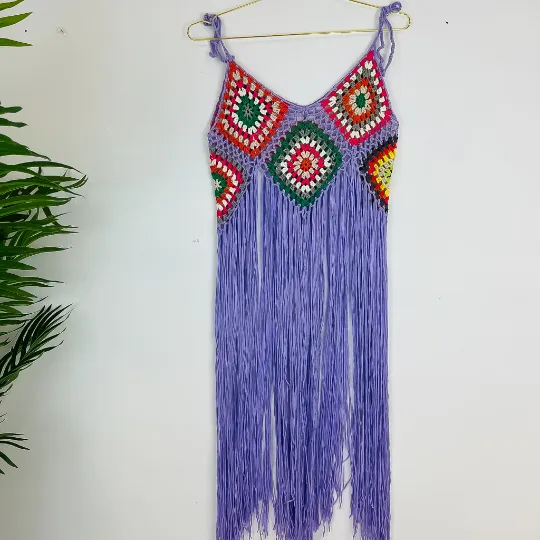 Crochet Cover up with Tassel