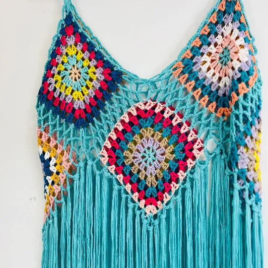 Crochet Cover up with Tassel