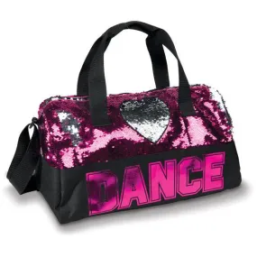 DansBagz Sequin Heart Duffel