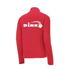 Dink Pickleball | Men's 1/4 Zip Long Sleeve Pullover Athletic Shirt | 100% Polyester