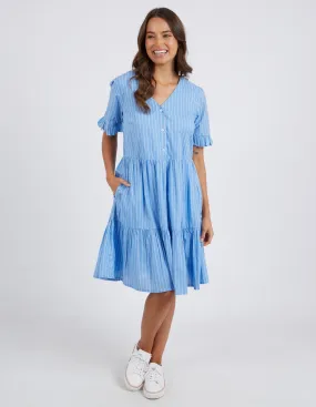 Elm Hailey Stripe Dress - Azure Blue