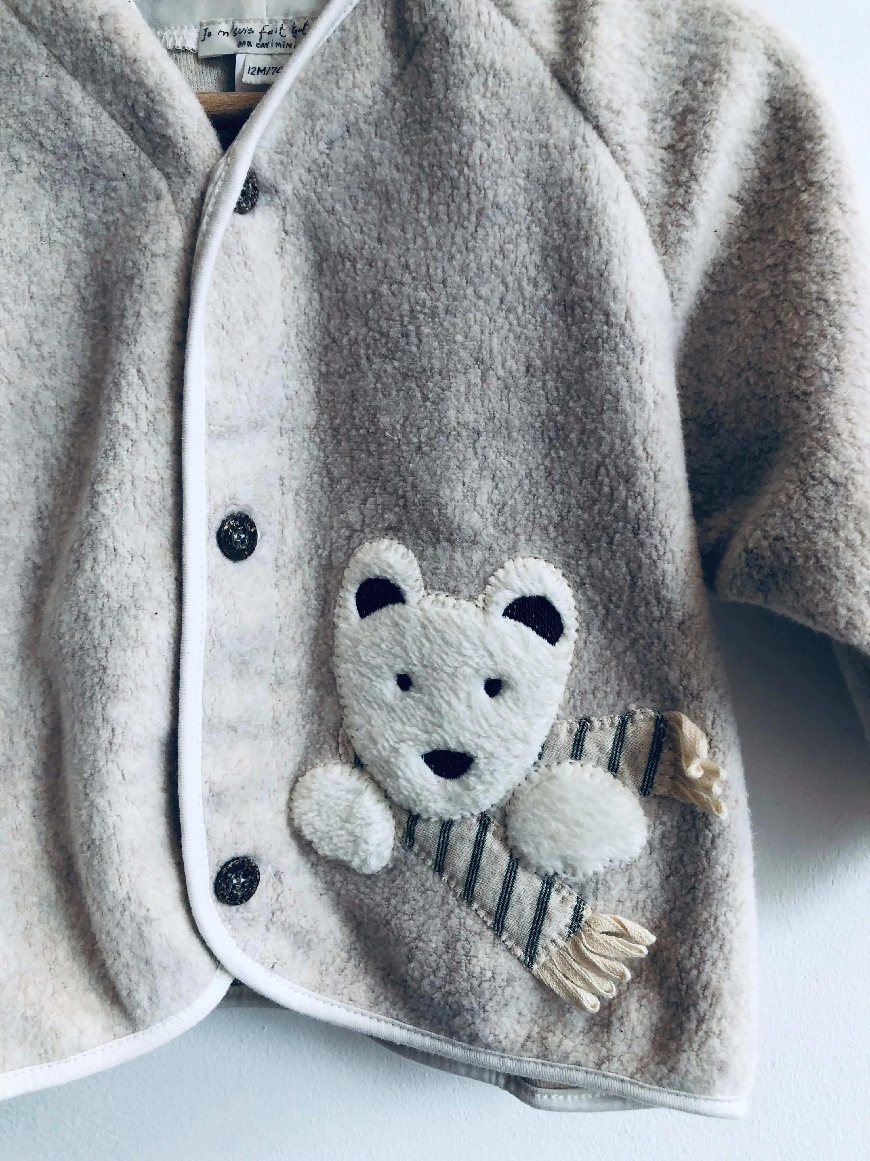 Fuzzy Teddy Bear Jacket // 12M