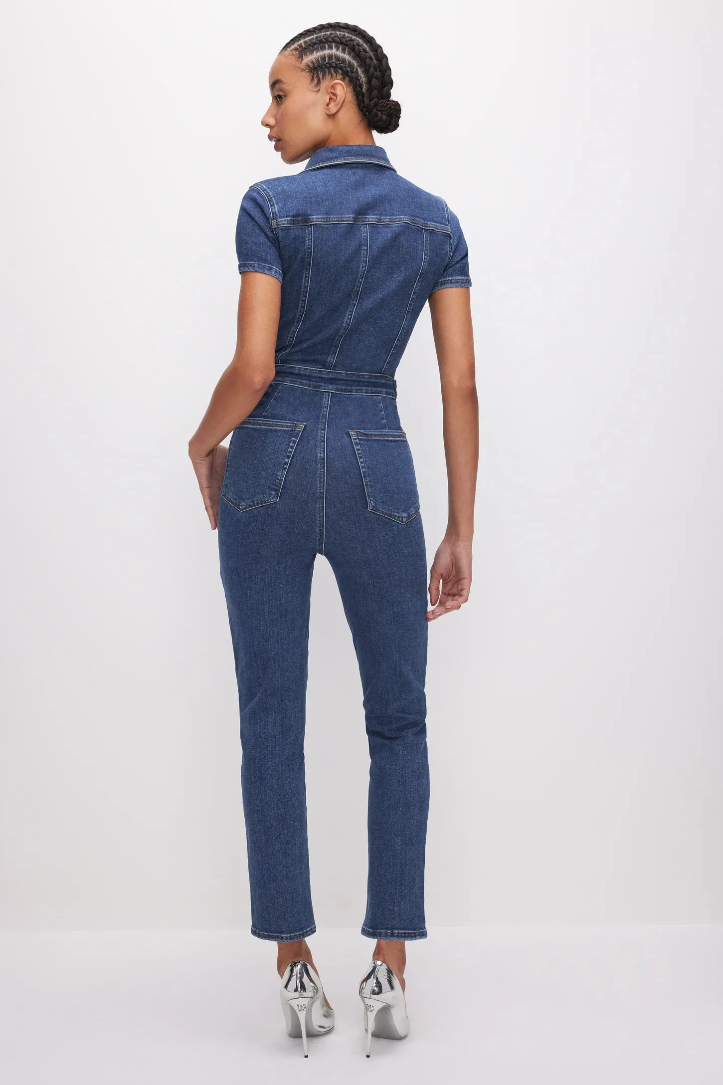 GOOD AMERICAN FIT FOR SUCCESS JUMPSUIT Indigo594