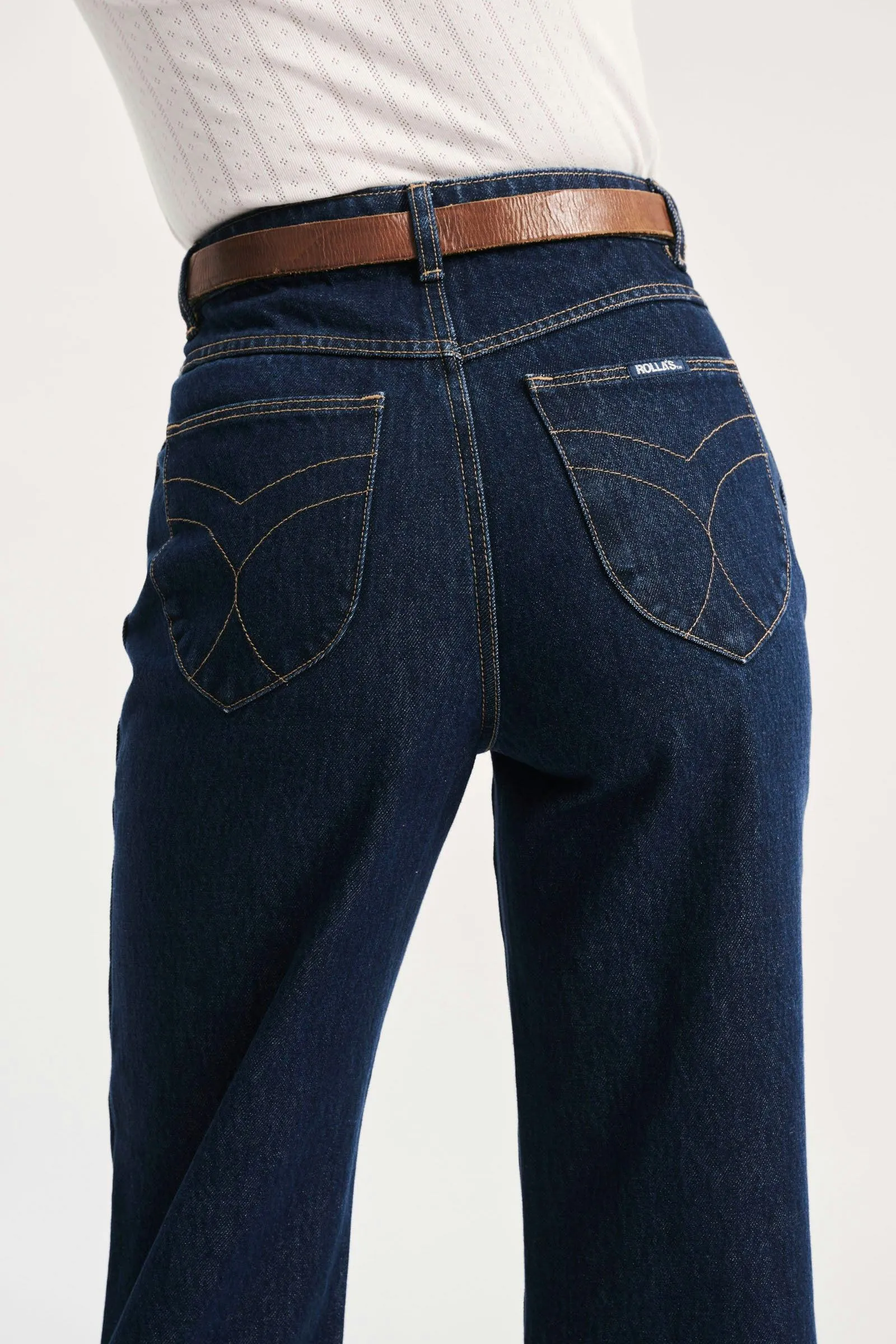 Heidi Dark Vintage Indigo High Straight Jean