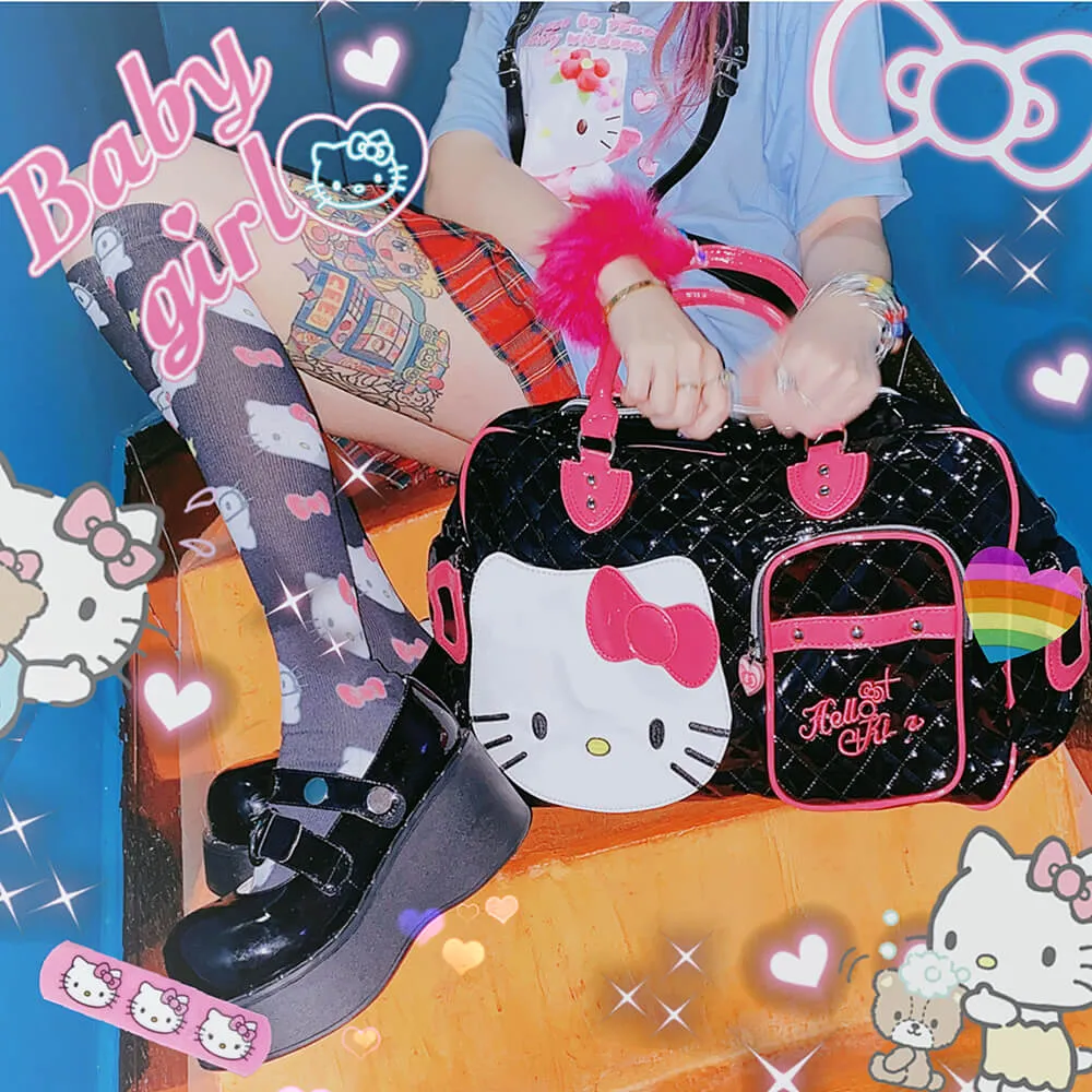 “HELLO KITTY”  PU HIGH-CAPACITY HANDBAG BY07289