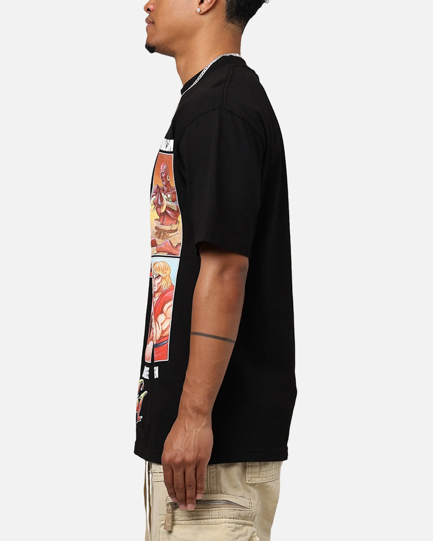 Hypland X Street Fighter Grid T-Shirt Black