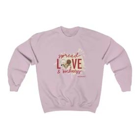 Ice Cream, Love & Kindness - Relaxed Fit Crewneck Sweatshirt