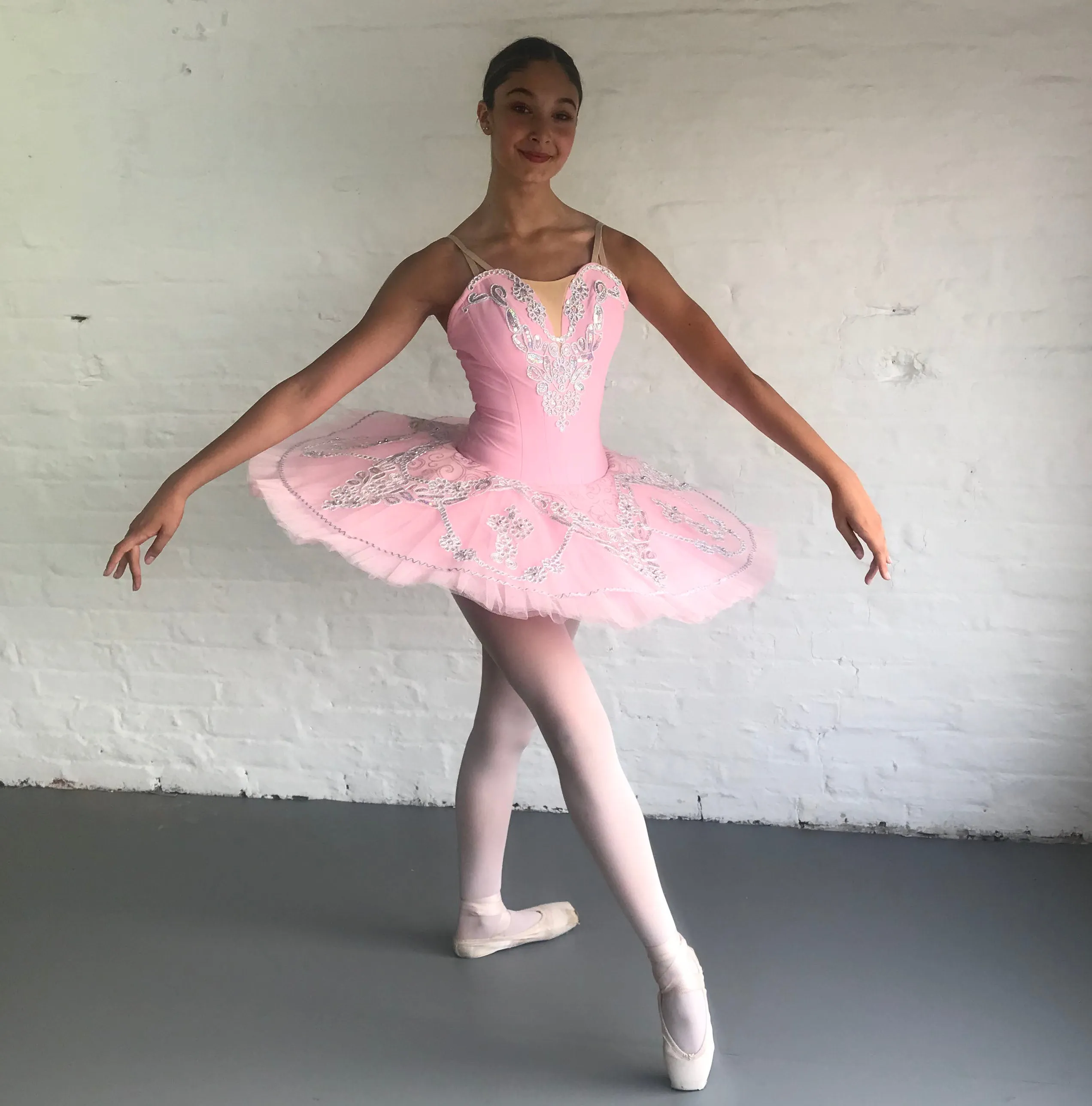 Just Ballet Pink & Silver tutu - Hire only