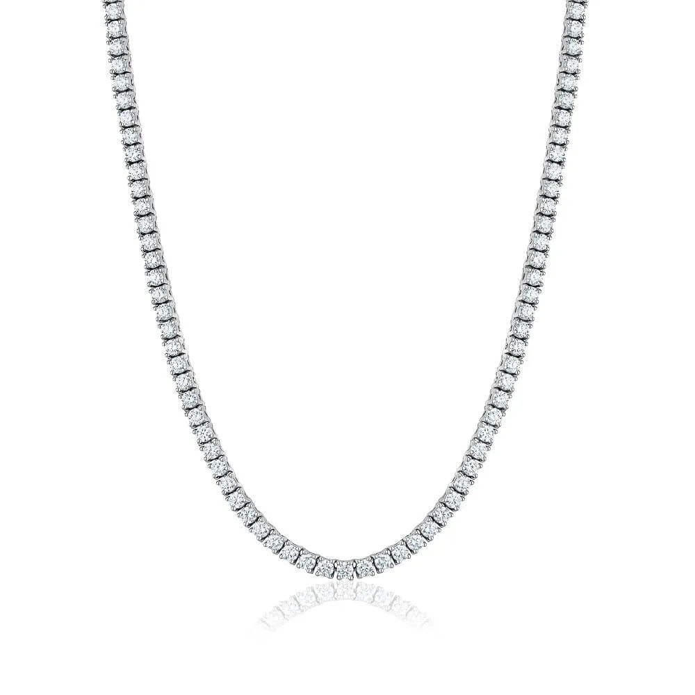 Lab Grown 4 Prong Diamond Eternity Necklace (10.35ctw)