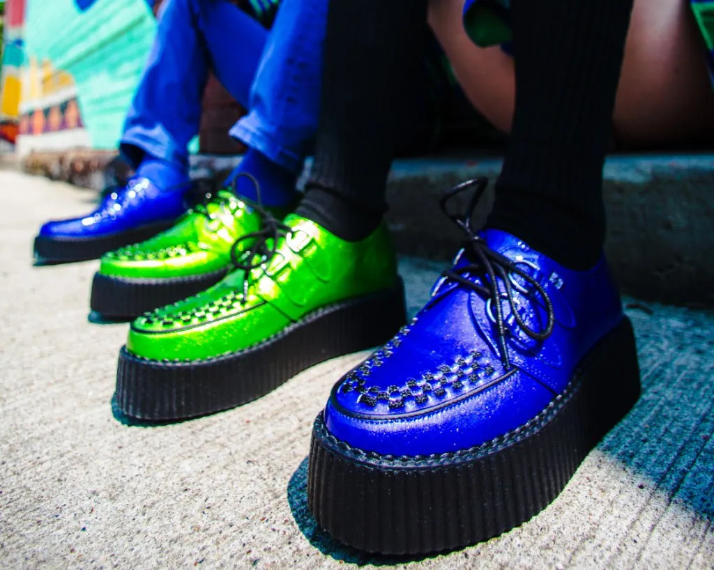 Lime Metallic Sparkle Viva Mondo Creeper