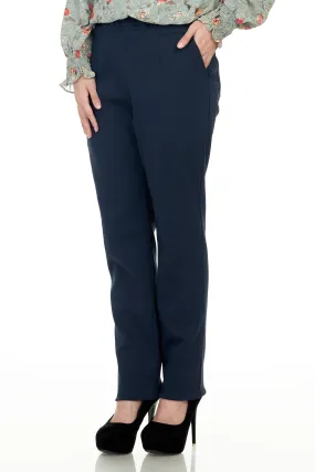 Pant without Zipper (Premium)- Blue