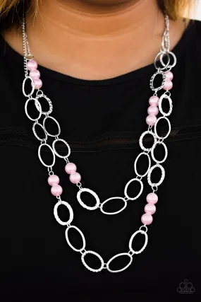 Paparazzi Accessories - Box Office Romance #L645 - Pink Necklace