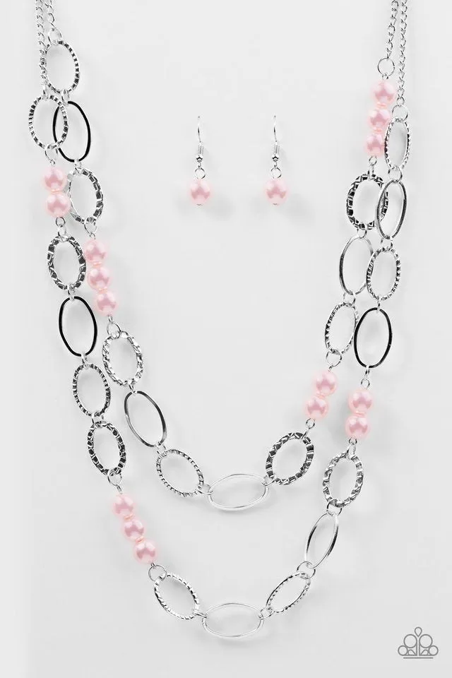 Paparazzi Accessories - Box Office Romance #L645 - Pink Necklace