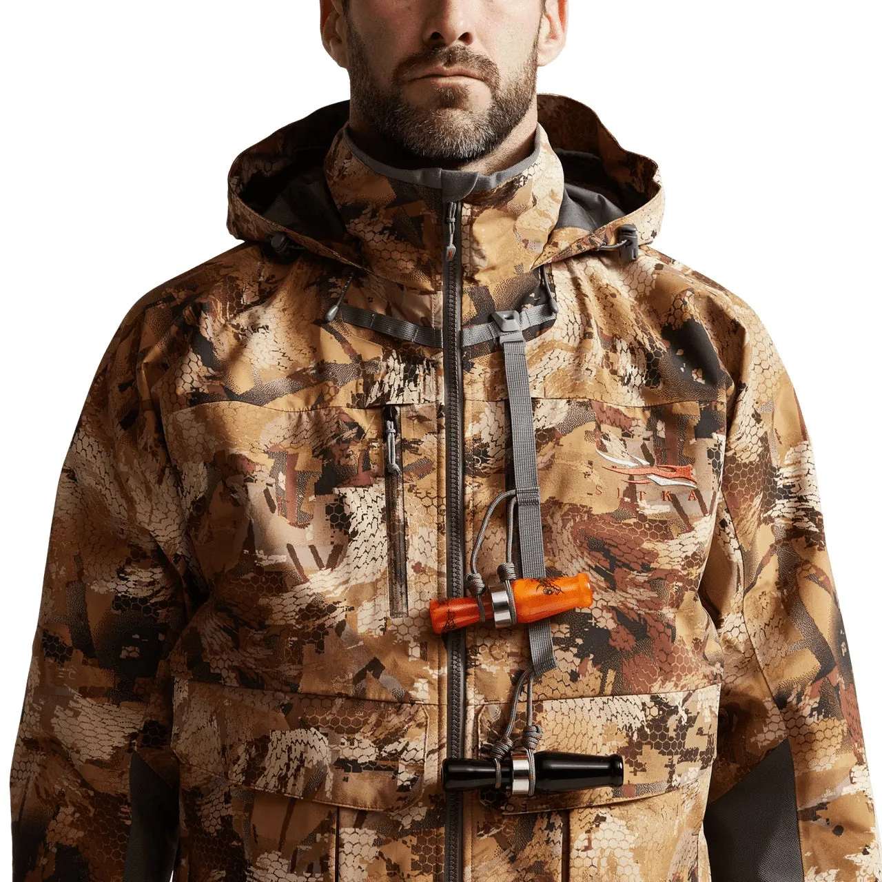 'Sitka' Men's Delta Pro Wading WP Jacket - Waterfowl : Optifade Waterfowl Marsh