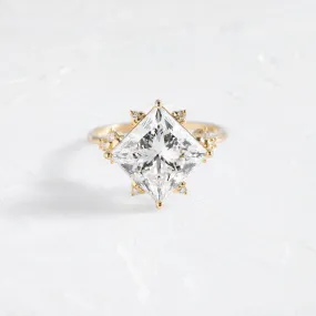 Stargaze Ring, 4.03ct Princess Cut