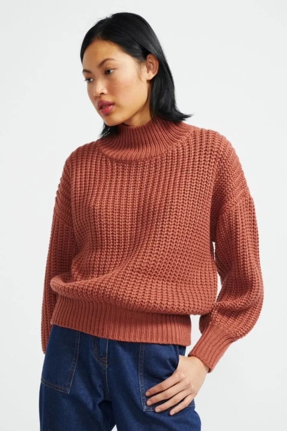 Stella Mock Neck Sienna Knit Jumper