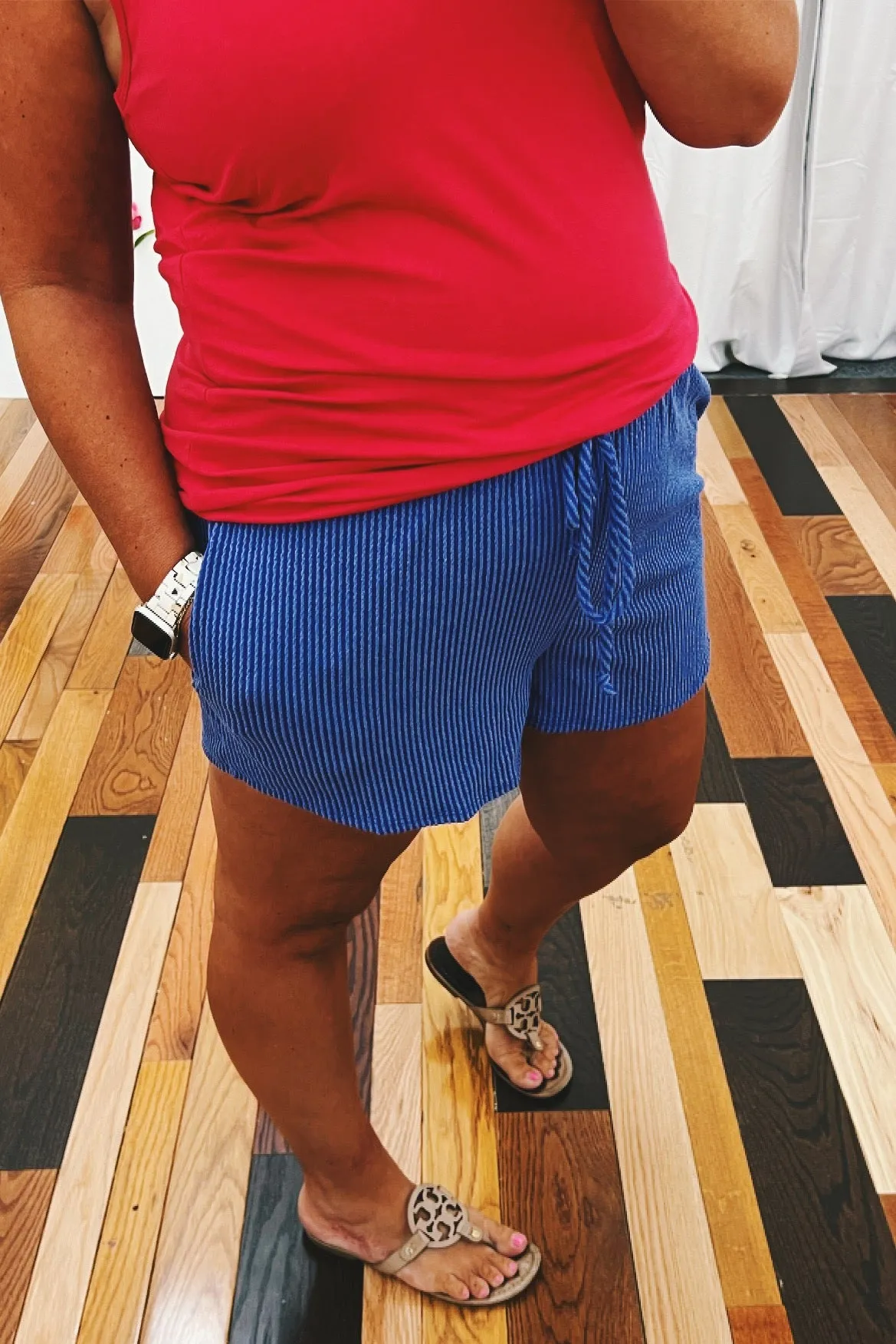 Sylvia Ribbed Lounge Shorts