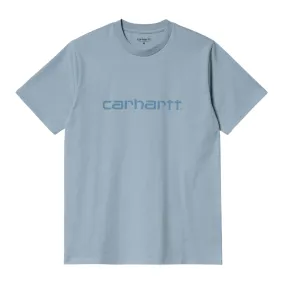 T-shirt Carhartt WIP  S/S Script Blu Chiaro