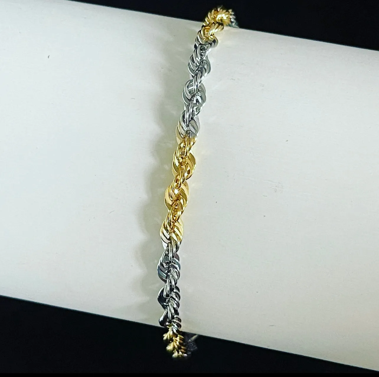 Two tone rope bracelet MB100